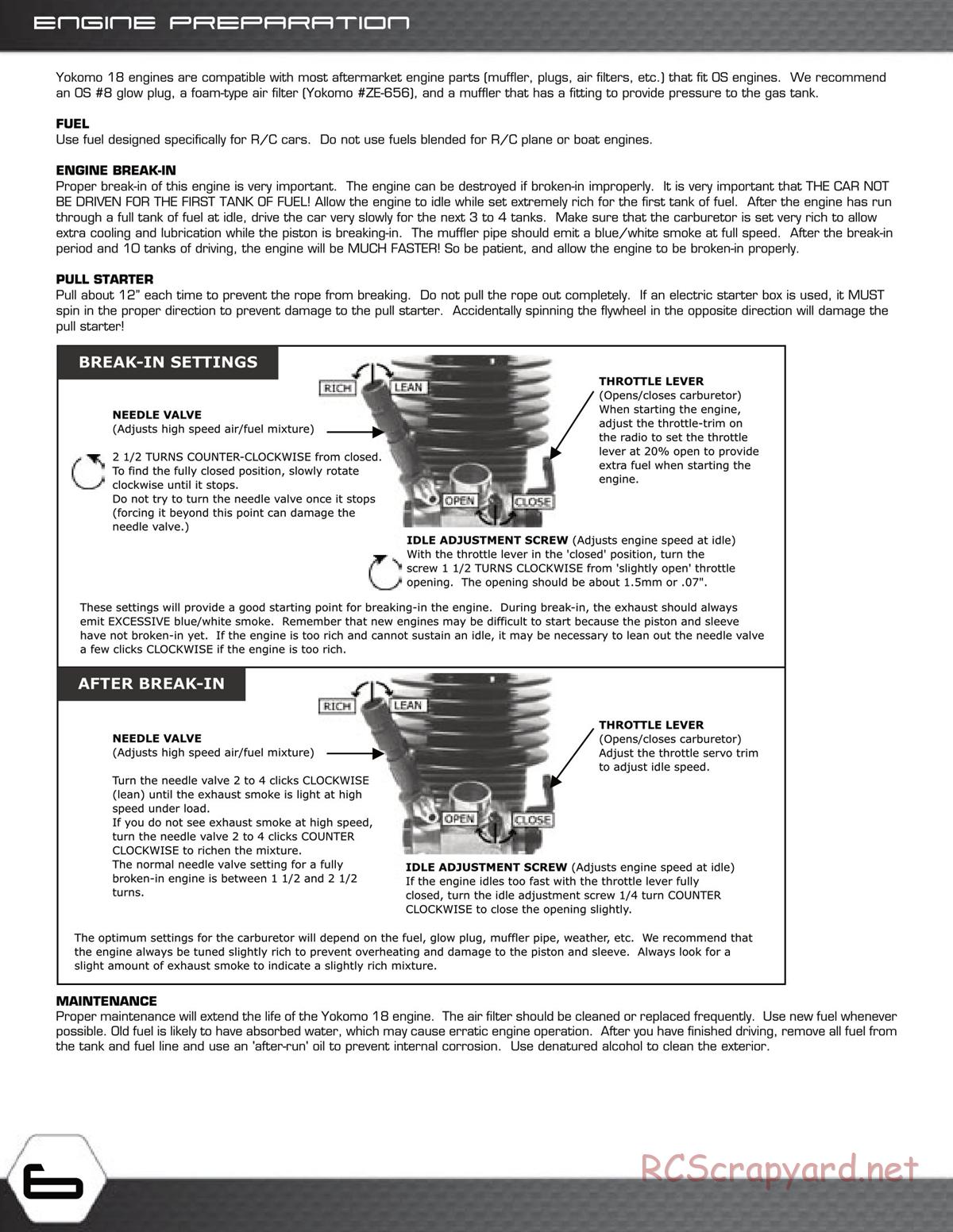 Yokomo - GT-4 - Manual - Page 6