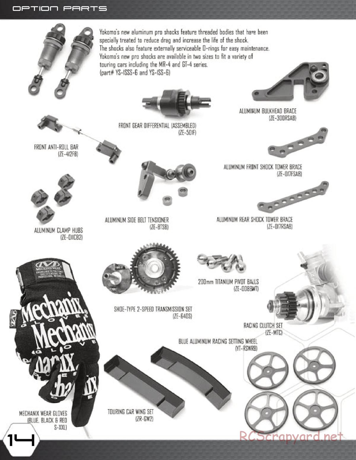 Yokomo - GT-4 - Manual - Page 14