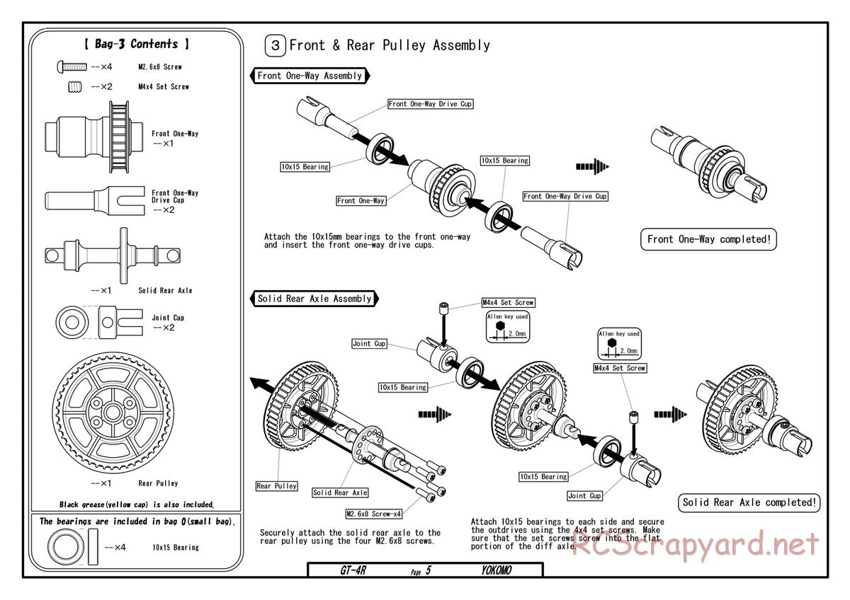 Yokomo - GT-4R - Manual - Page 5