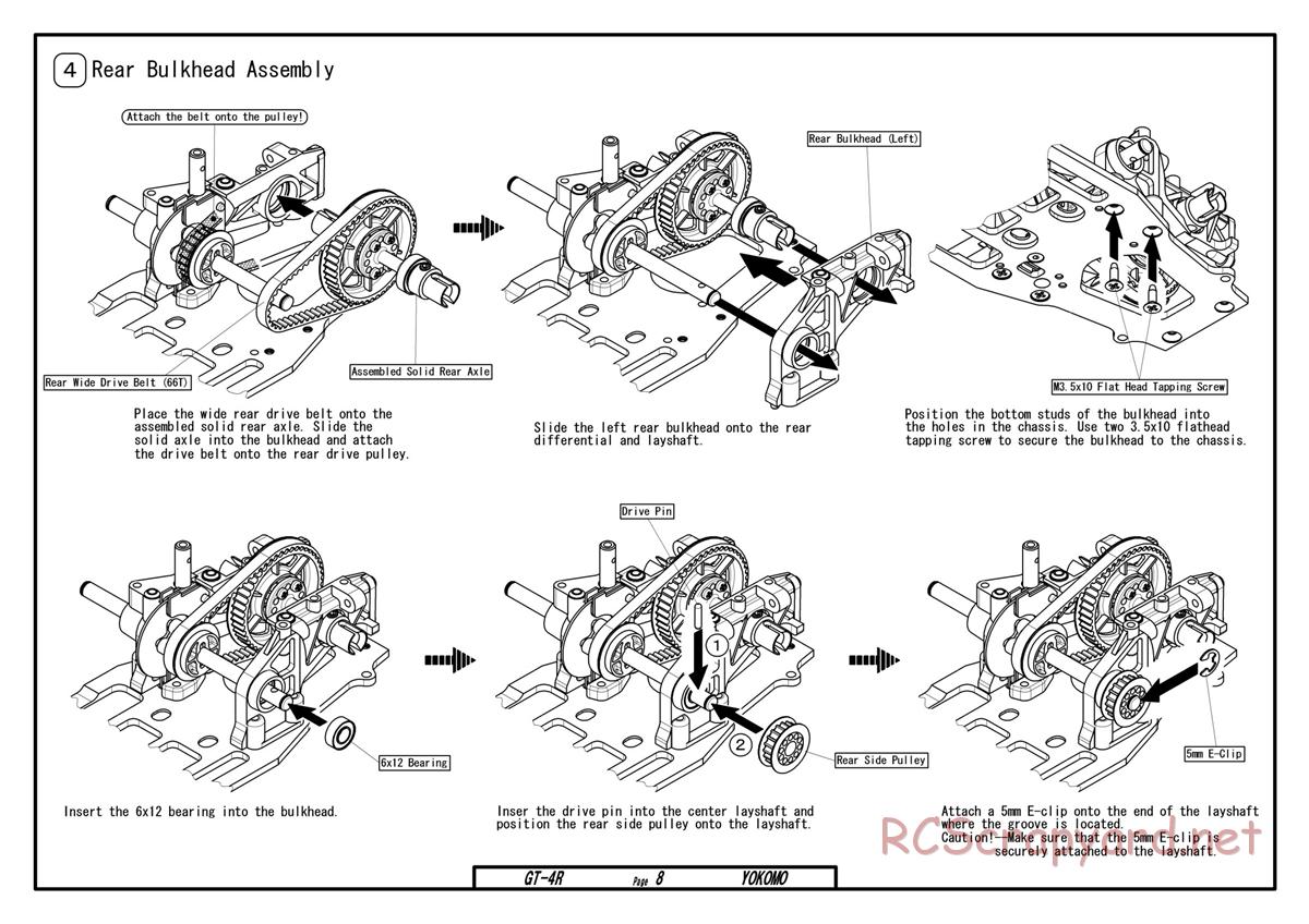 Yokomo - GT-4R - Manual - Page 8