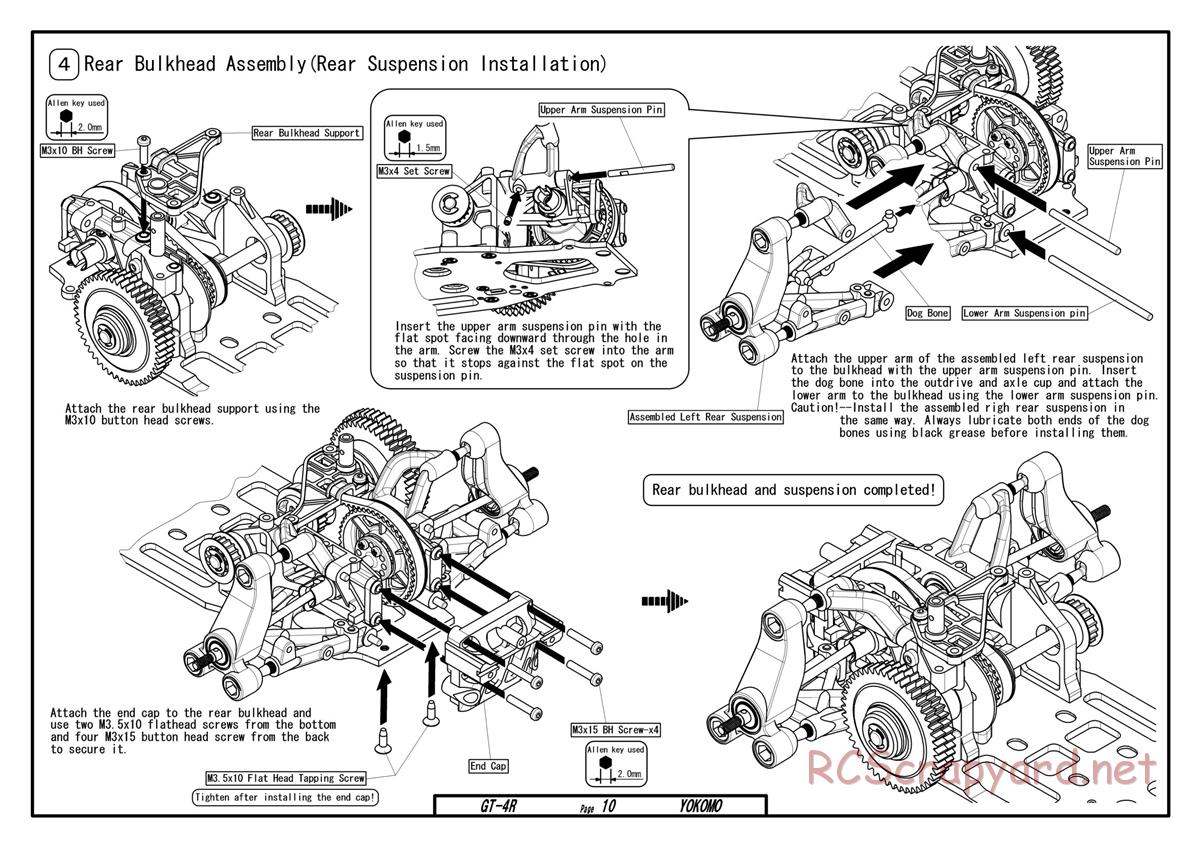 Yokomo - GT-4R - Manual - Page 10