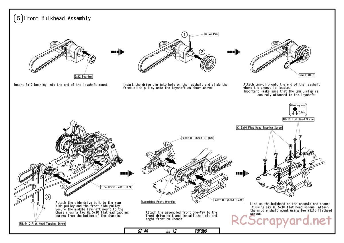 Yokomo - GT-4R - Manual - Page 12