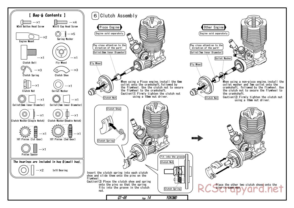 Yokomo - GT-4R - Manual - Page 14