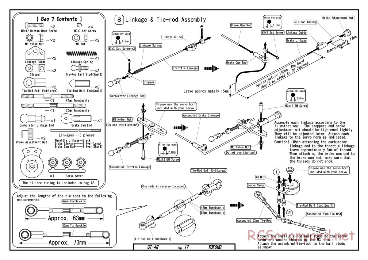 Yokomo - GT-4R - Manual - Page 17