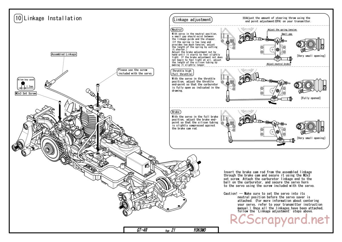 Yokomo - GT-4R - Manual - Page 21