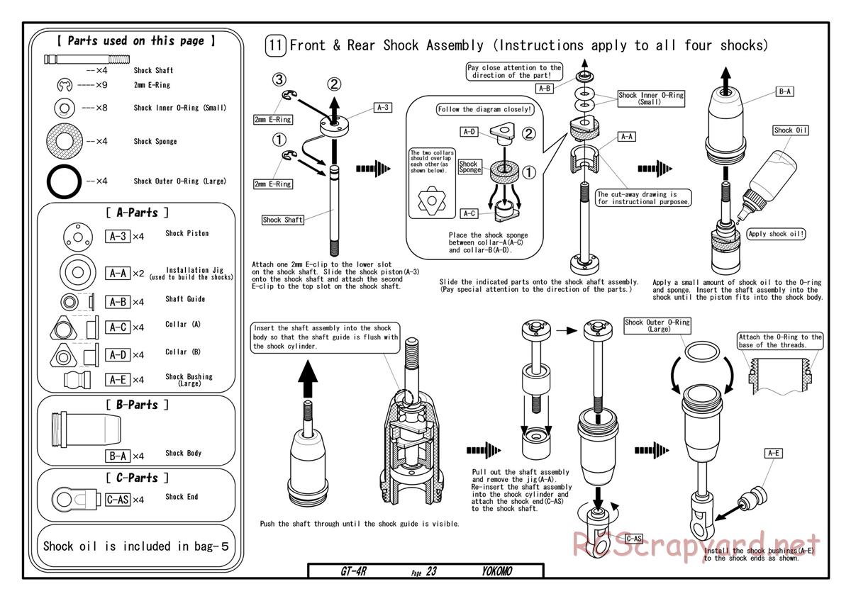 Yokomo - GT-4R - Manual - Page 23