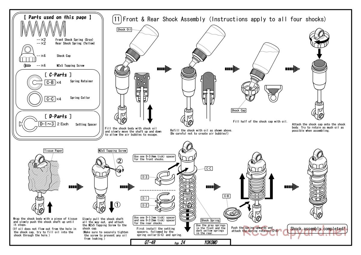 Yokomo - GT-4R - Manual - Page 24