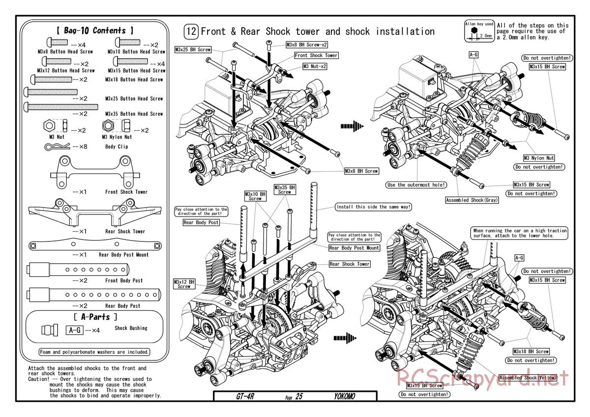 Yokomo - GT-4R - Manual - Page 25