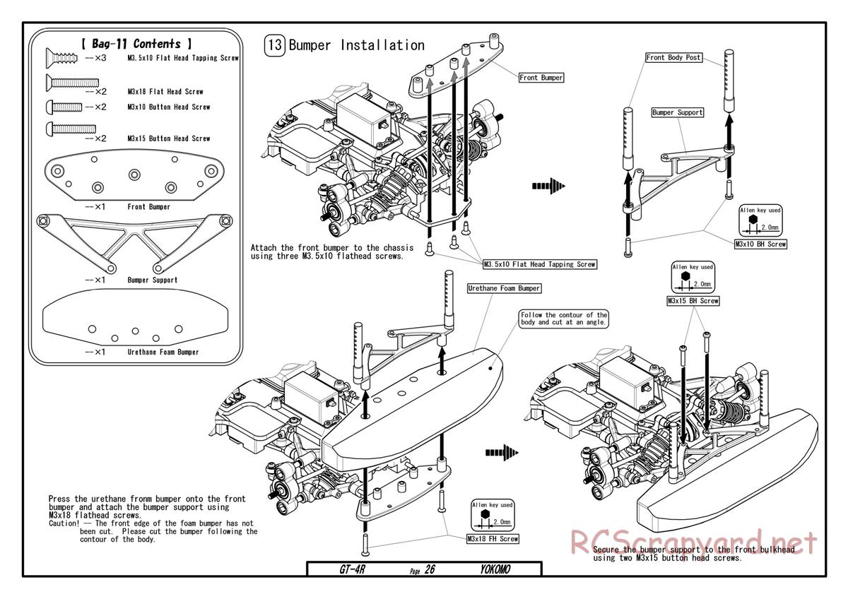 Yokomo - GT-4R - Manual - Page 26