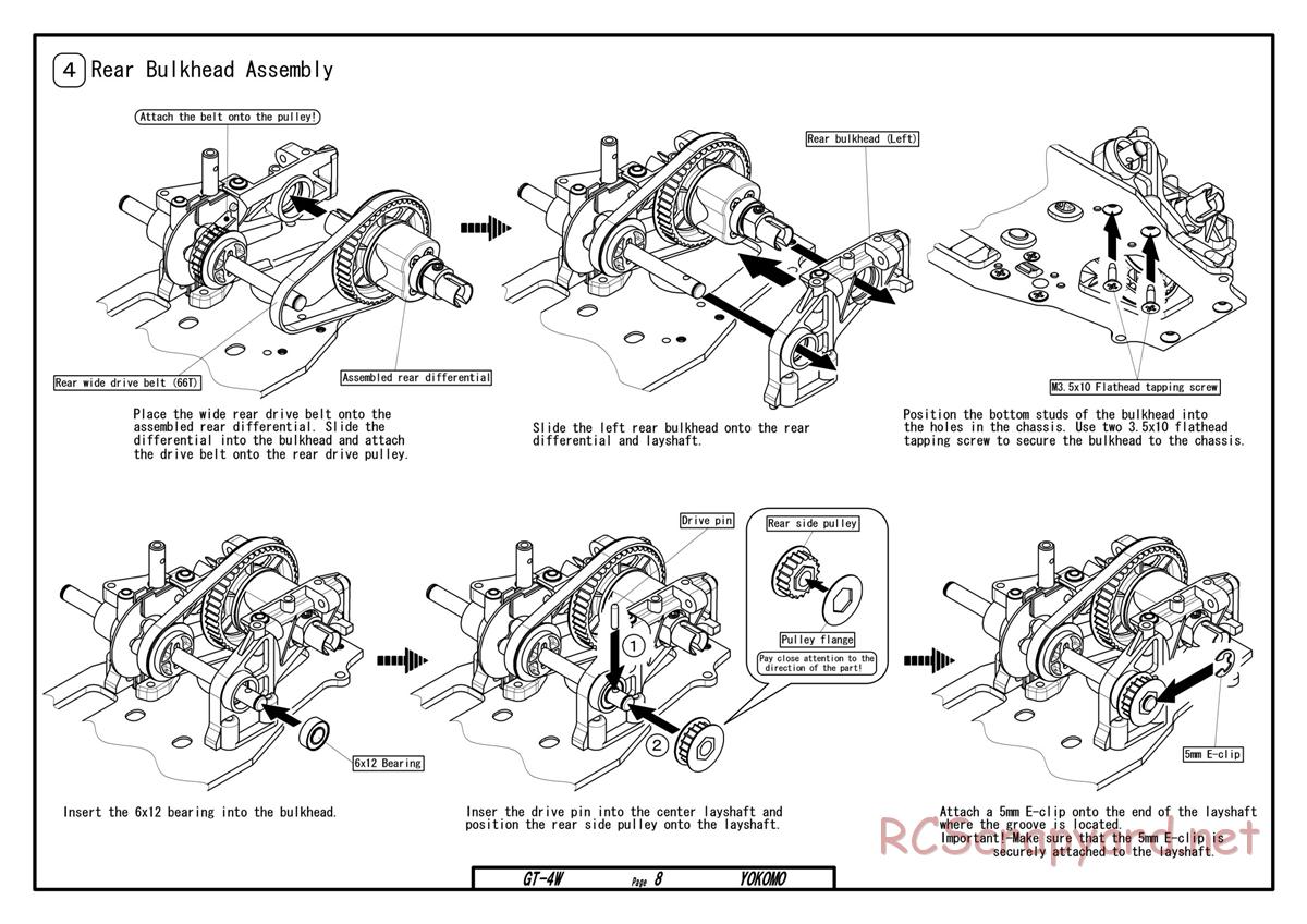 Yokomo - GT-4W - Manual - Page 8