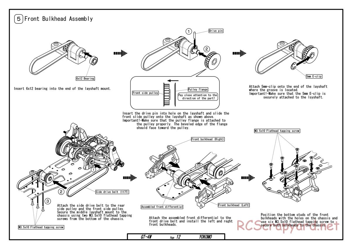 Yokomo - GT-4W - Manual - Page 12