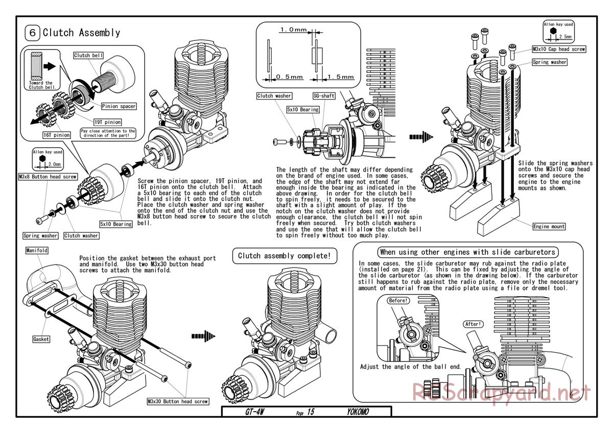 Yokomo - GT-4W - Manual - Page 15