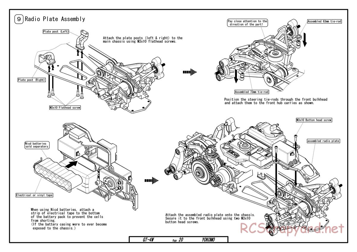 Yokomo - GT-4W - Manual - Page 20