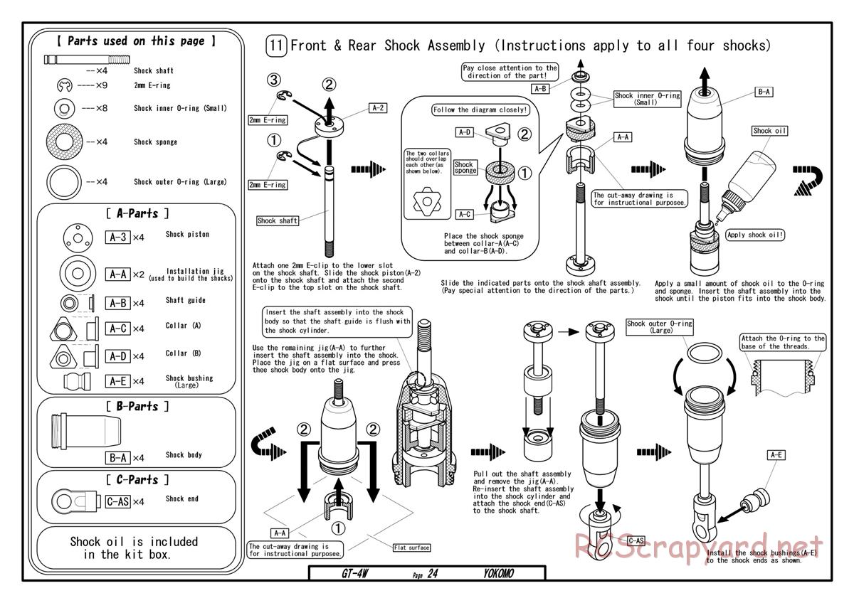 Yokomo - GT-4W - Manual - Page 24