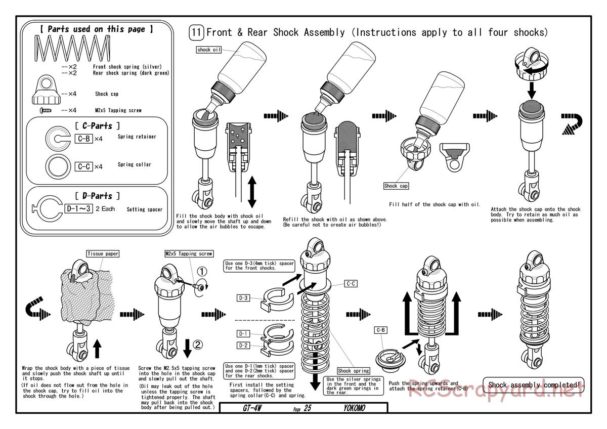 Yokomo - GT-4W - Manual - Page 25