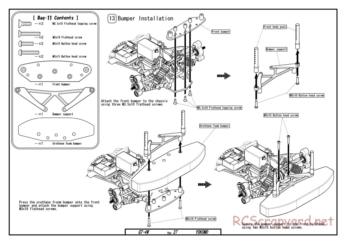 Yokomo - GT-4W - Manual - Page 27