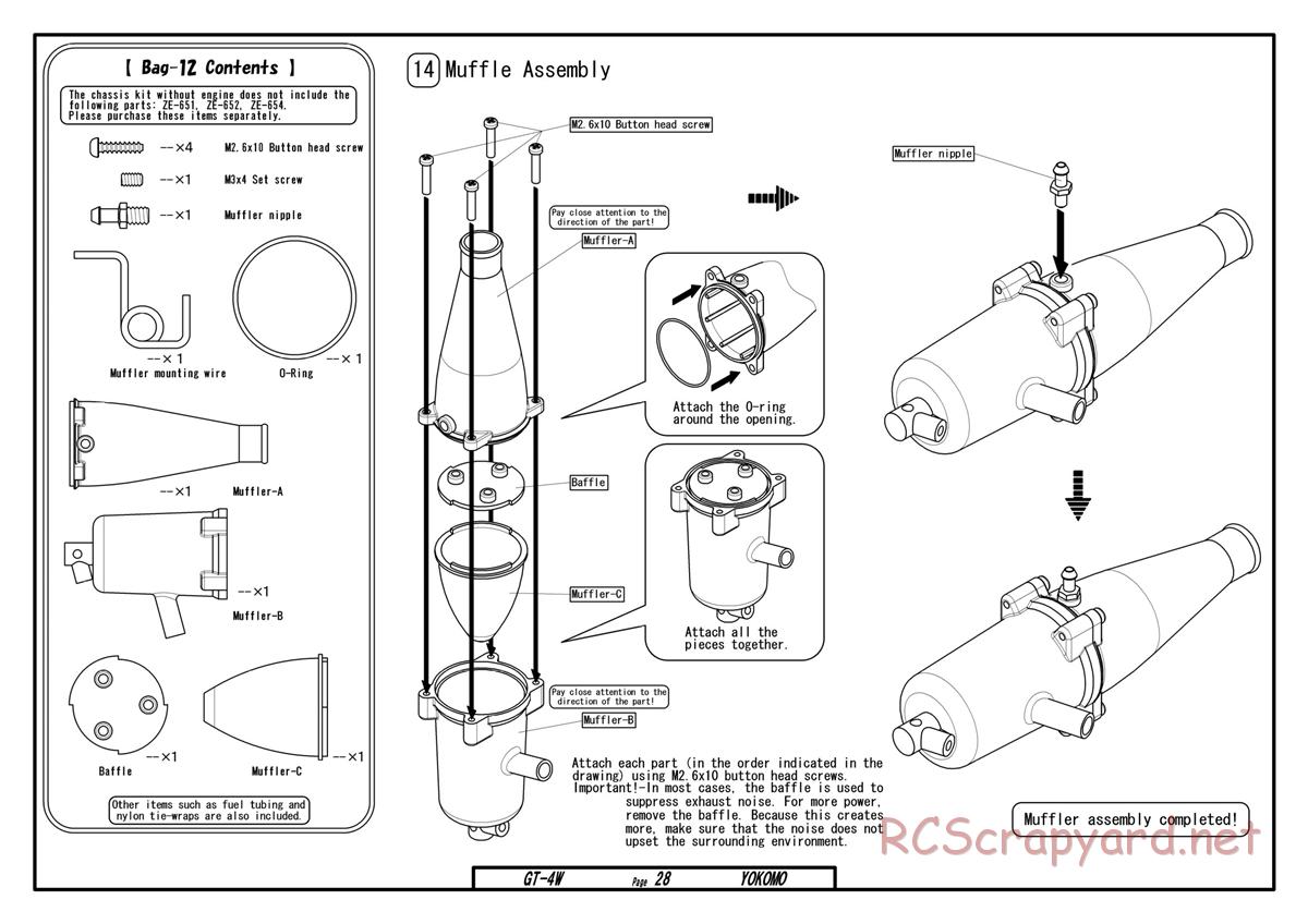 Yokomo - GT-4W - Manual - Page 28