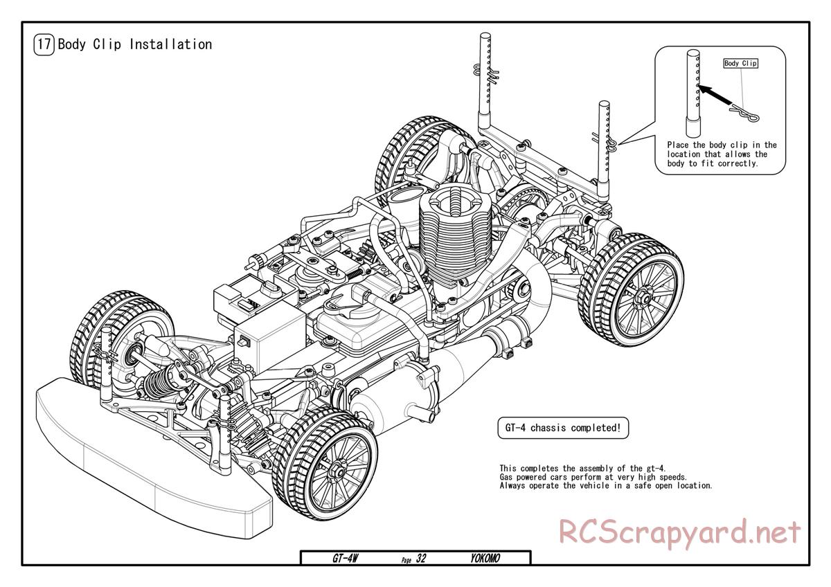 Yokomo - GT-4W - Manual - Page 32