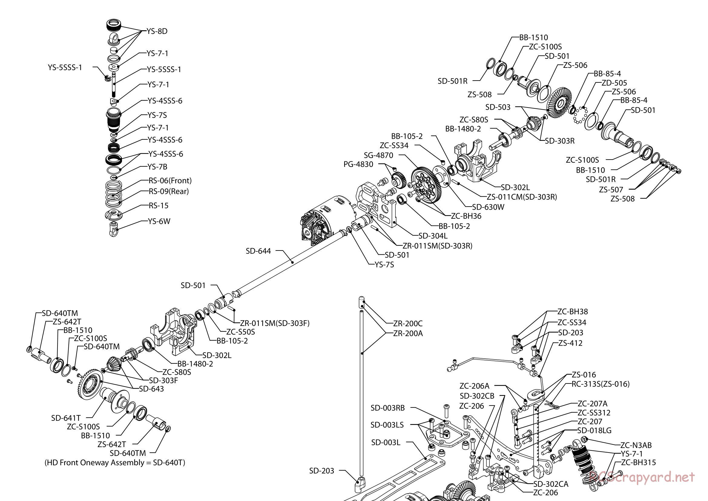 Yokomo - MR-4TC SD LCG - Exploded View - Page 26