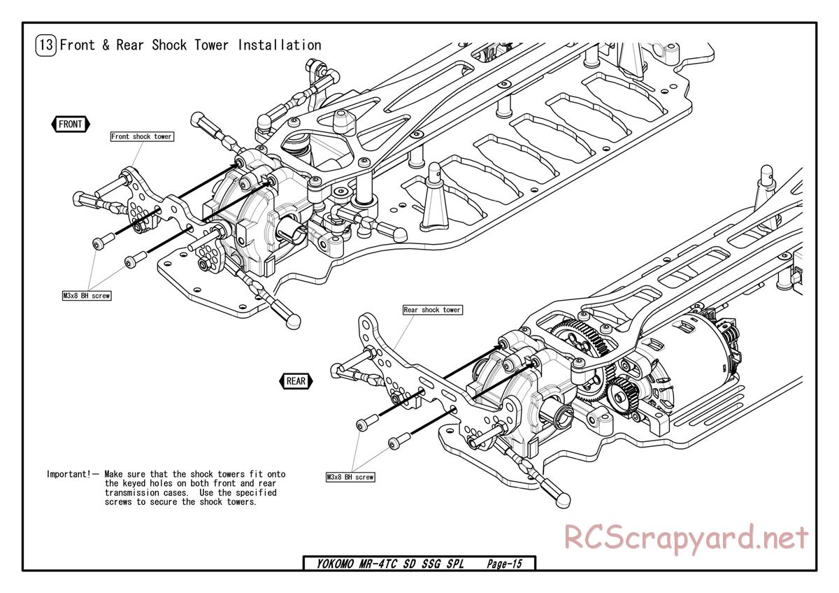 Yokomo - MR-4TC SD SSG - Manual - Page 15