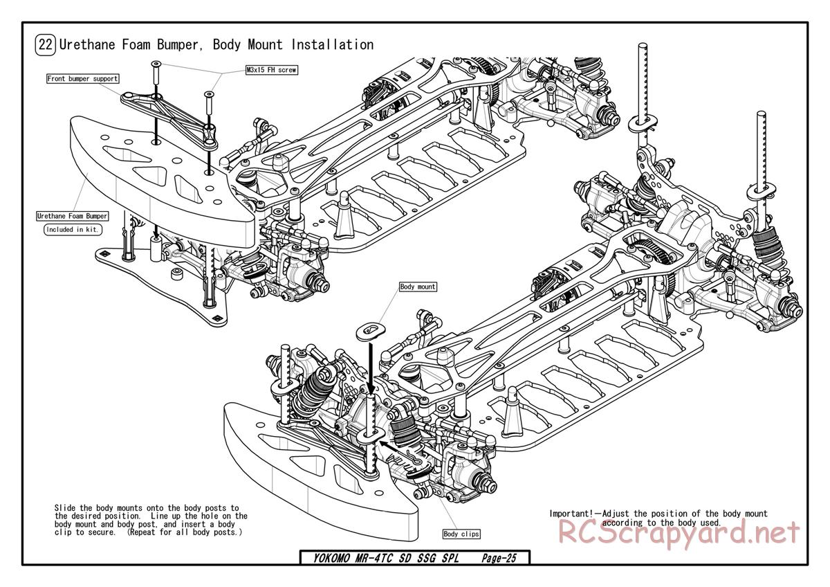 Yokomo - MR-4TC SD SSG - Manual - Page 25
