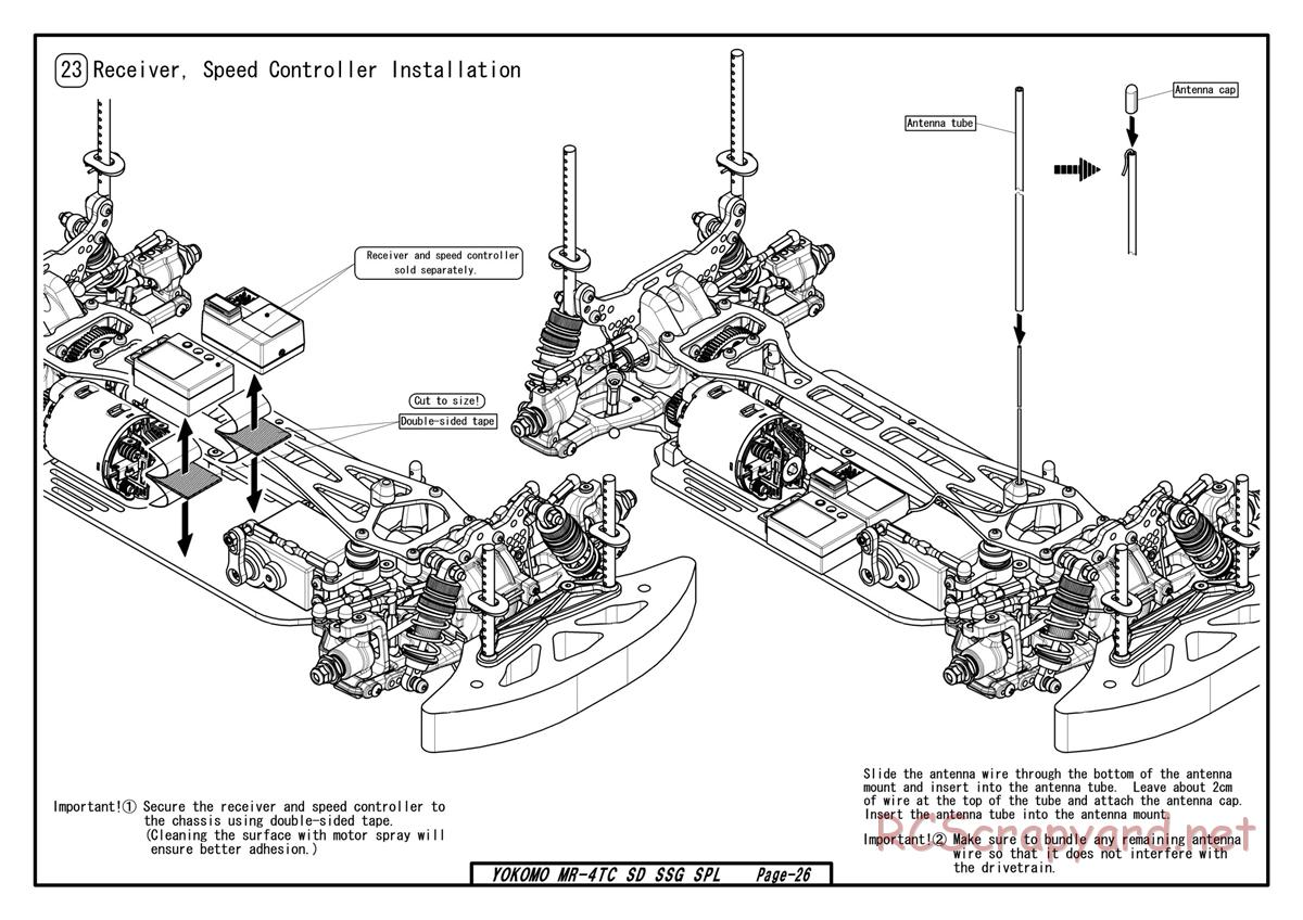 Yokomo - MR-4TC SD SSG - Manual - Page 26