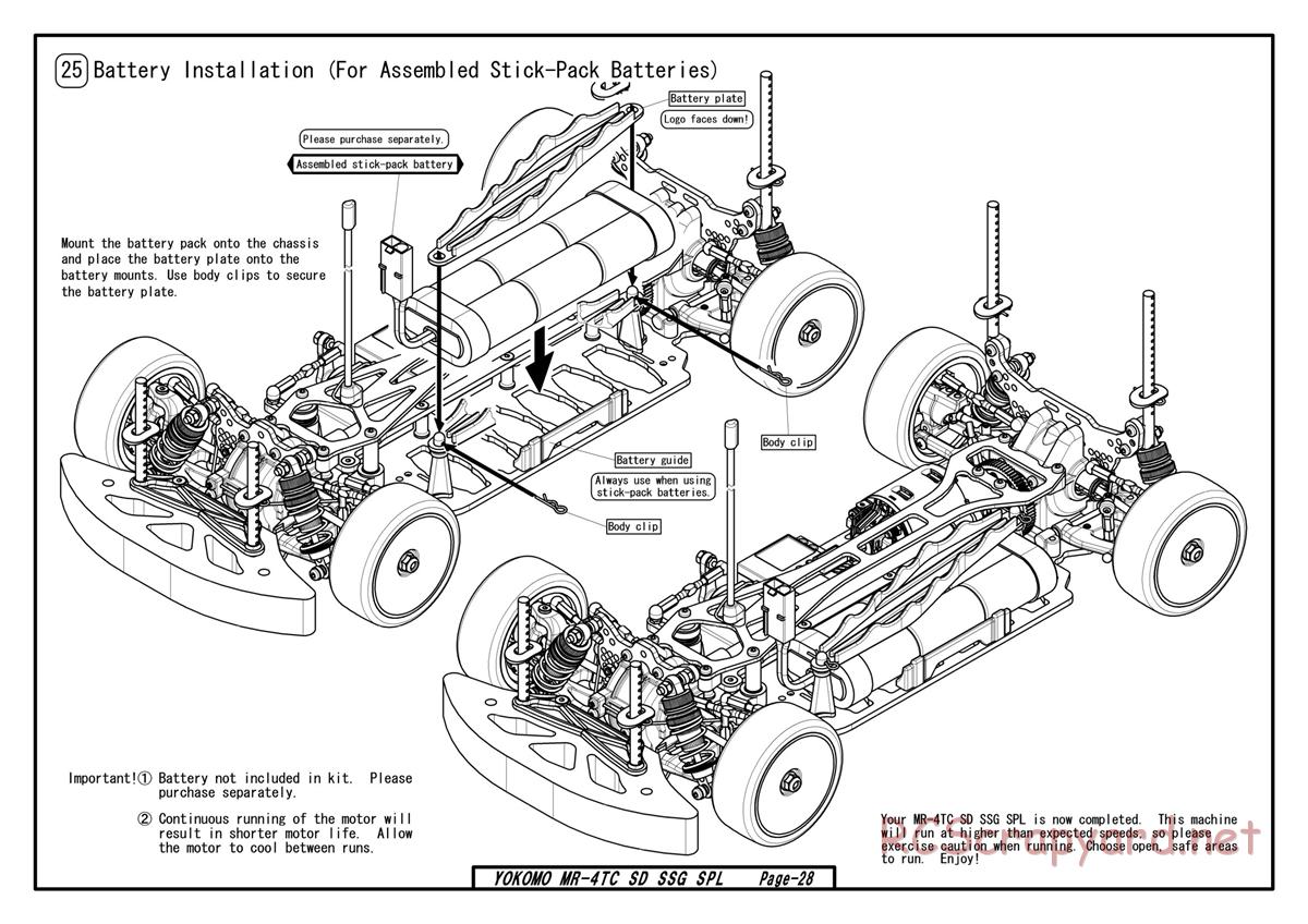 Yokomo - MR-4TC SD SSG - Manual - Page 28