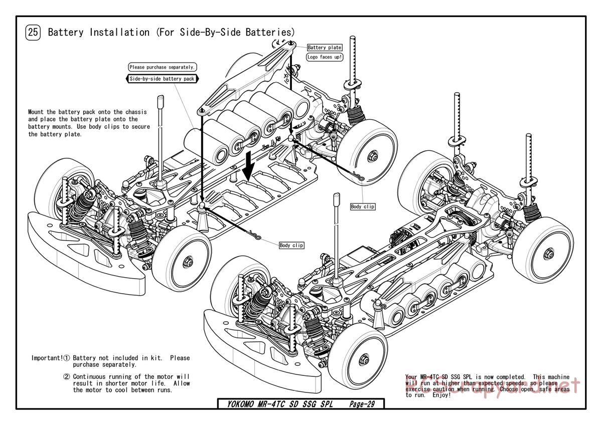 Yokomo - MR-4TC SD SSG - Manual - Page 29