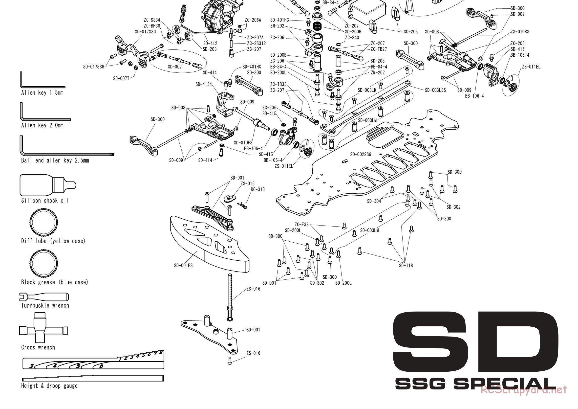 Yokomo - MR-4TC SD SSG - Exploded View - Page 31