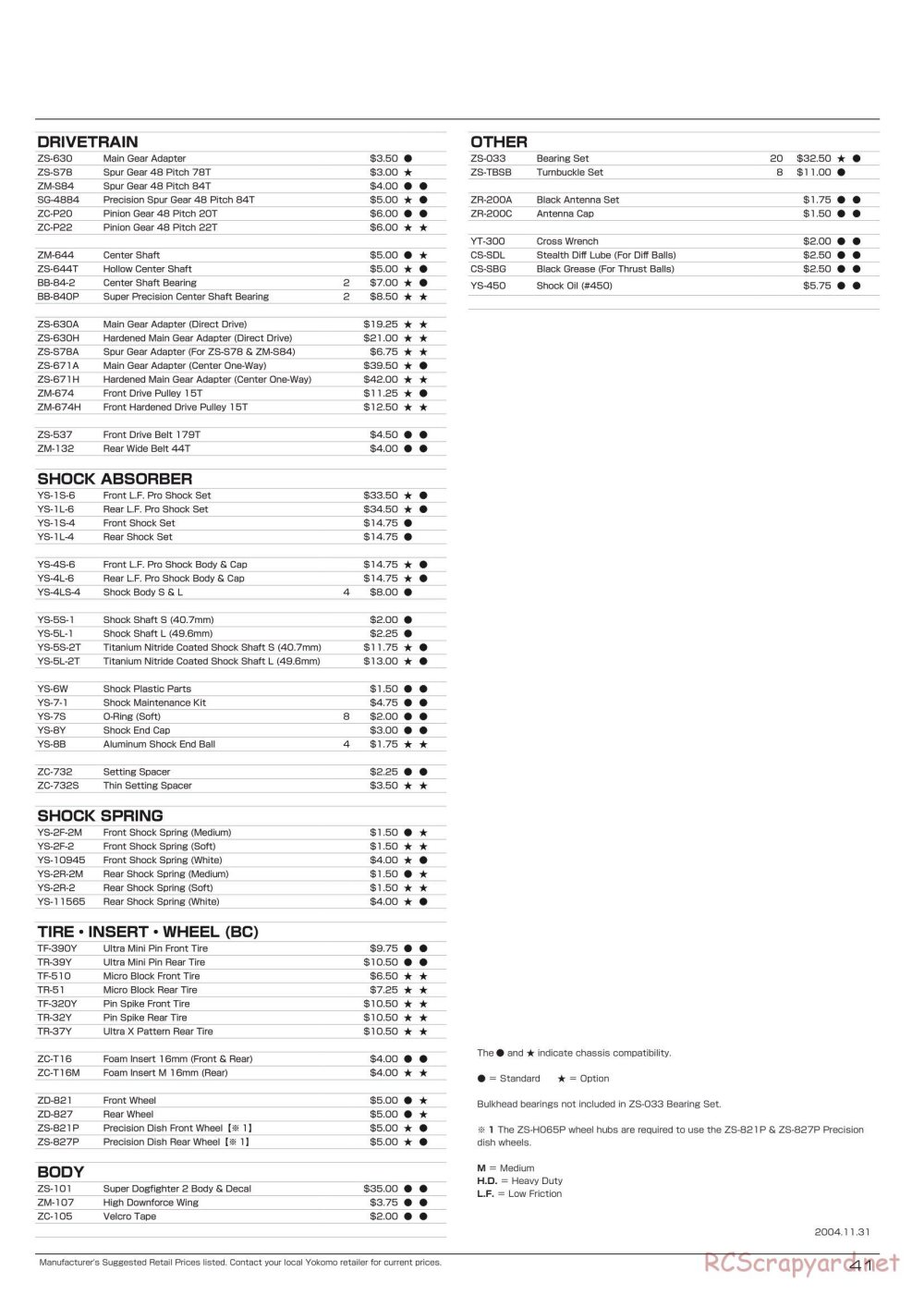 Yokomo - MR-4BC - Manual - Page 2