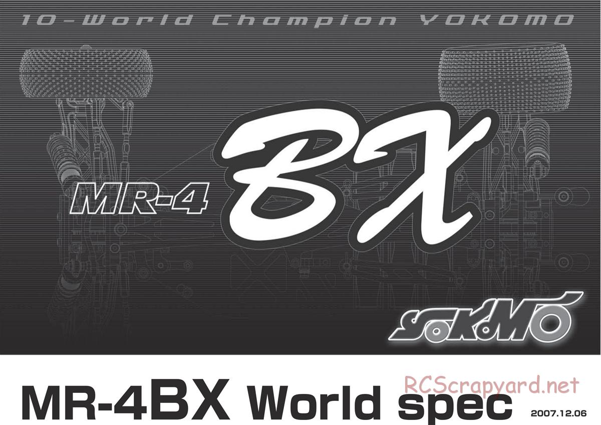 Yokomo - MR-4BX World Spec - Manual - Page 1