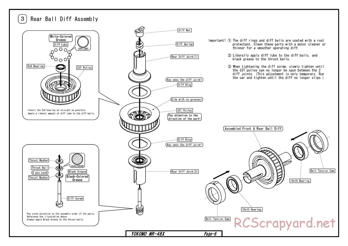 Yokomo - MR-4BX - Manual - Page 3