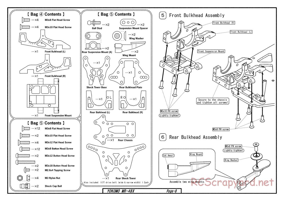 Yokomo - MR-4BX - Manual - Page 5