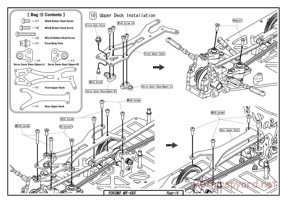 Yokomo - MR-4BX - Manual - Page 11