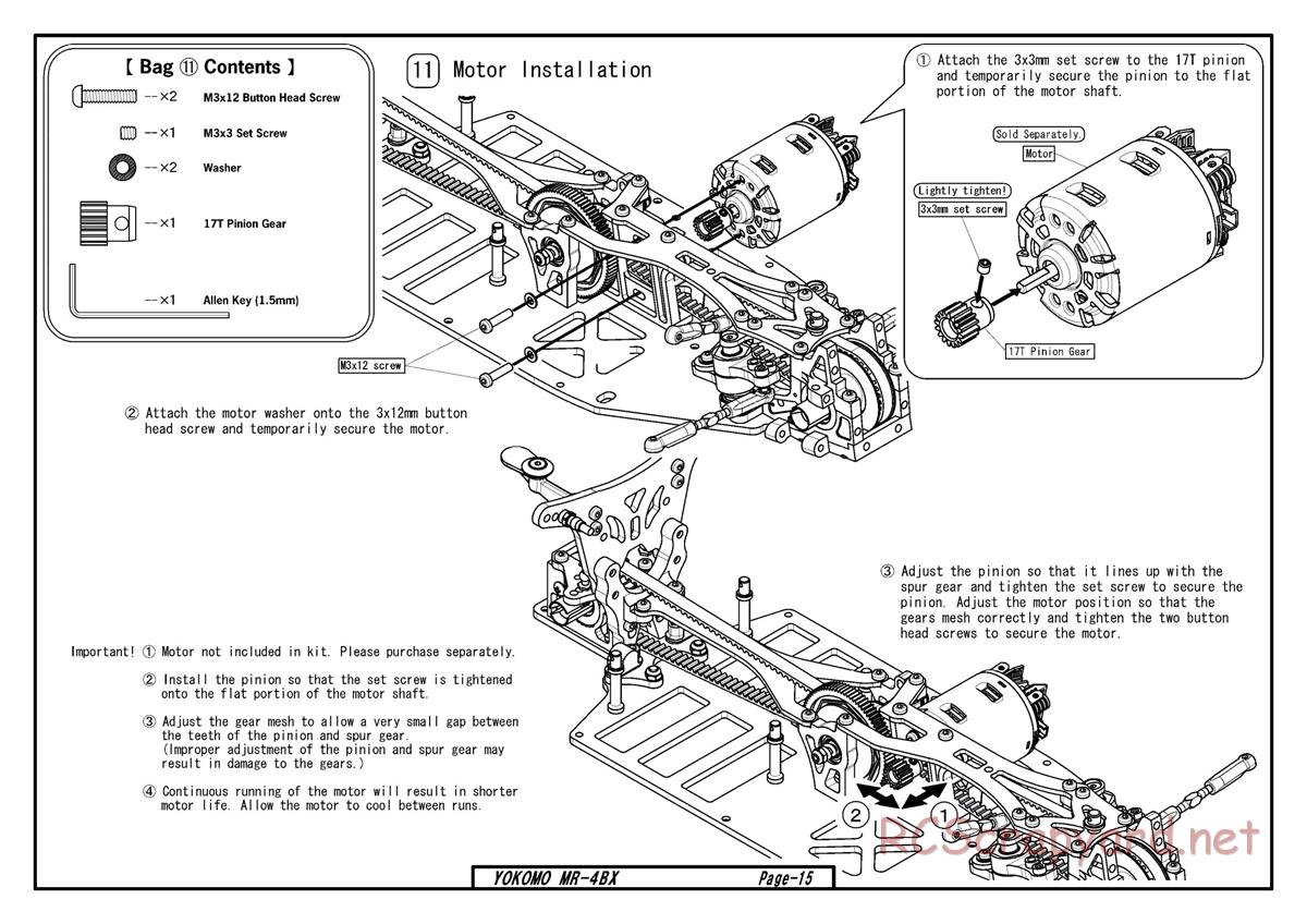 Yokomo - MR-4BX - Manual - Page 12