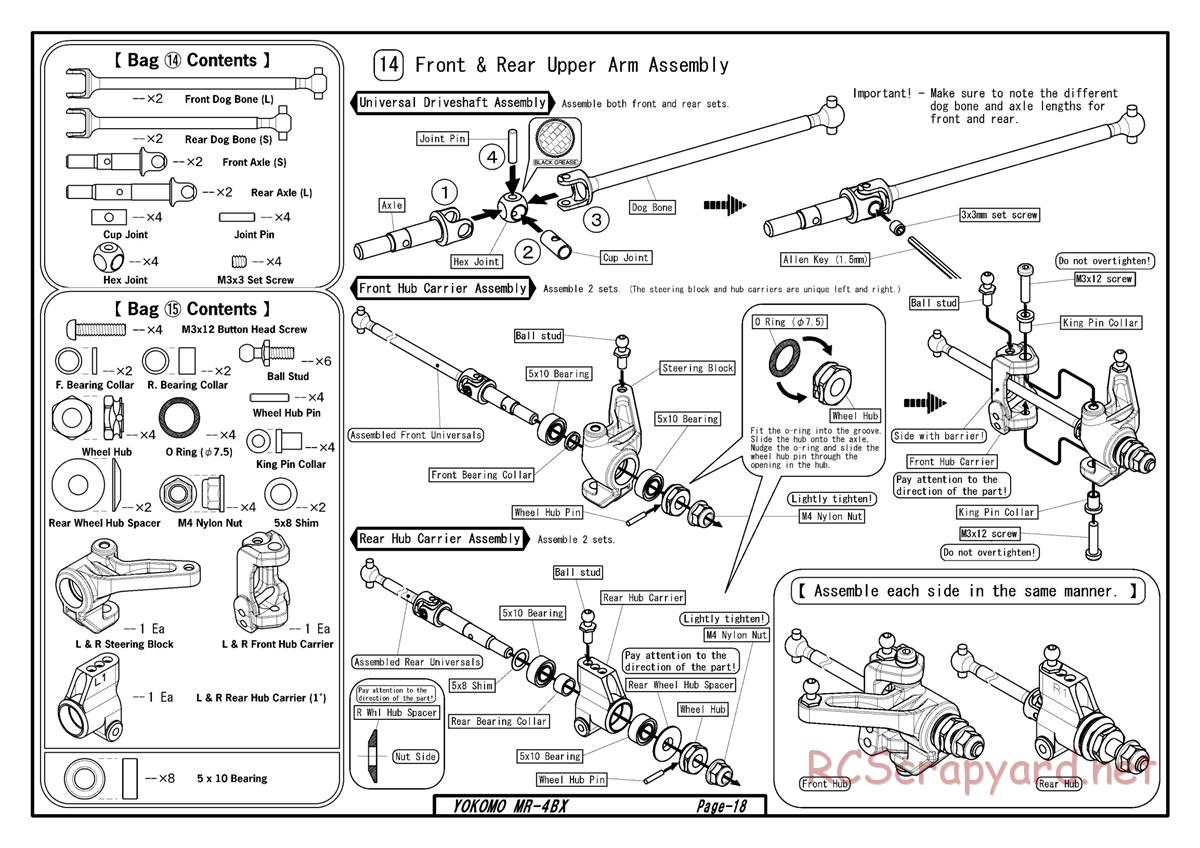 Yokomo - MR-4BX - Manual - Page 15
