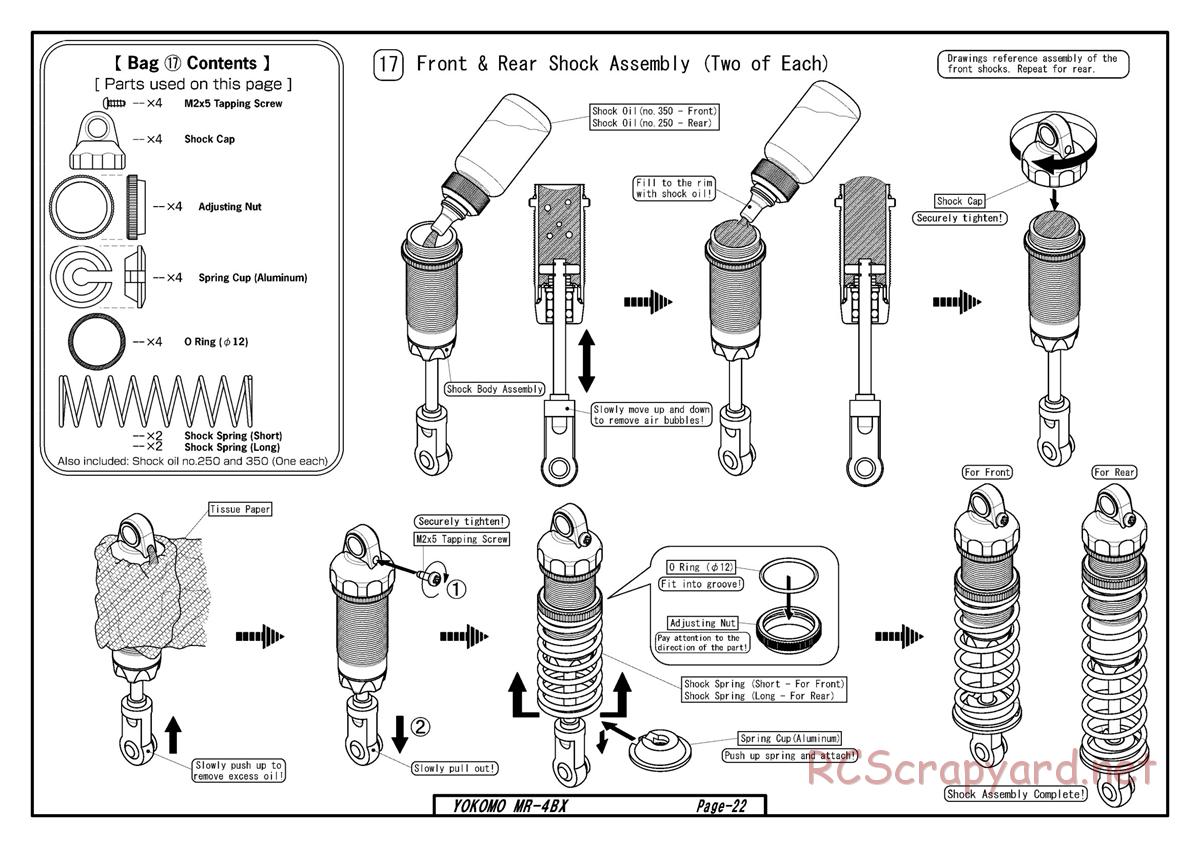 Yokomo - MR-4BX - Manual - Page 19