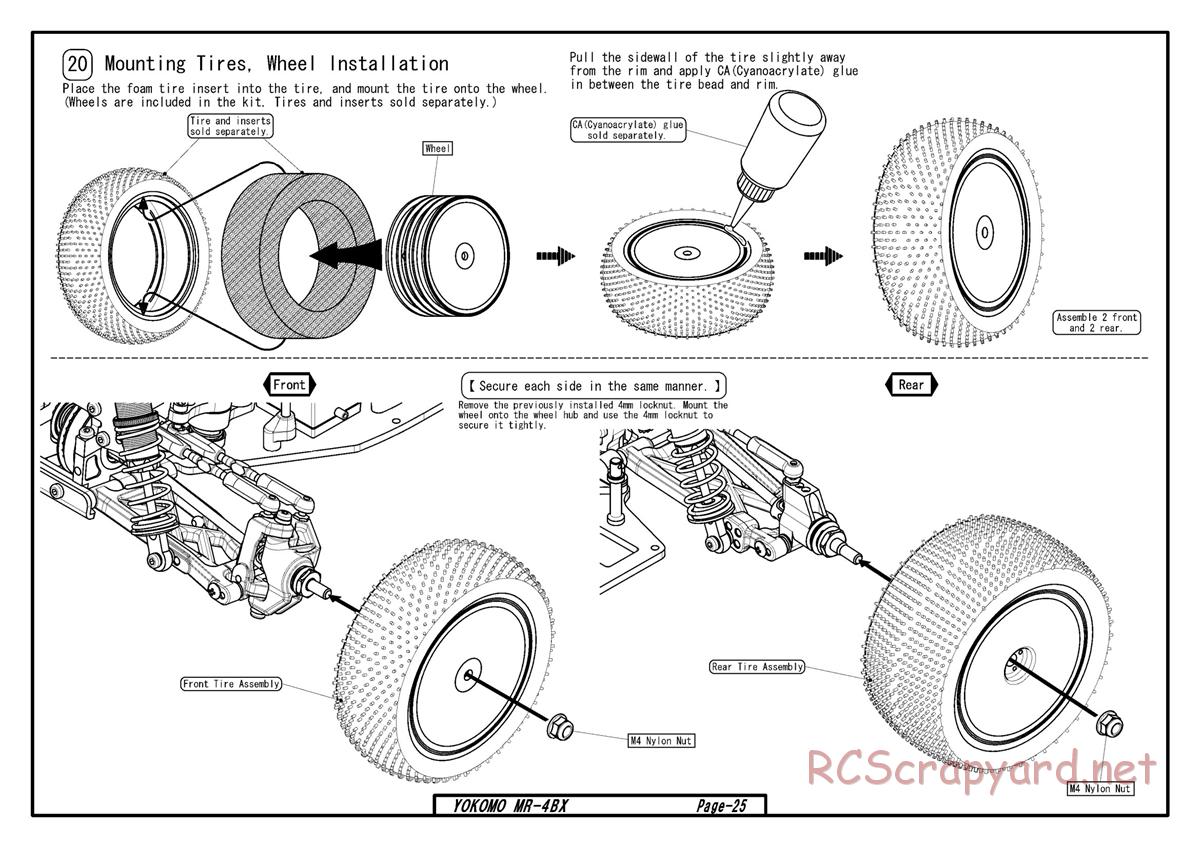 Yokomo - MR-4BX - Manual - Page 22