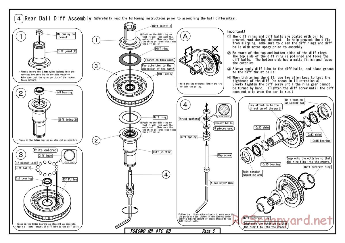 Yokomo - MR-4TC BD - Manual - Page 4