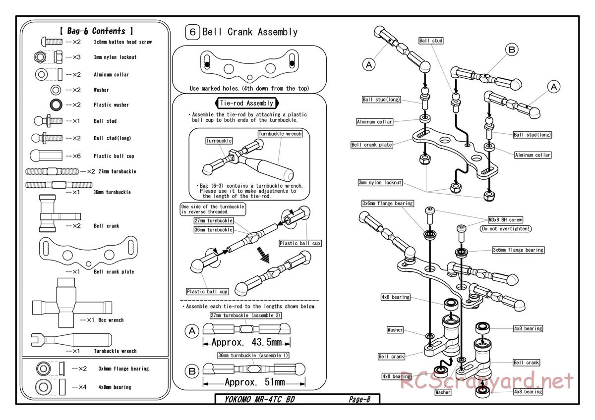 Yokomo - MR-4TC BD - Manual - Page 6