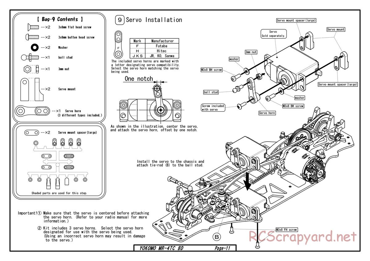 Yokomo - MR-4TC BD - Manual - Page 9