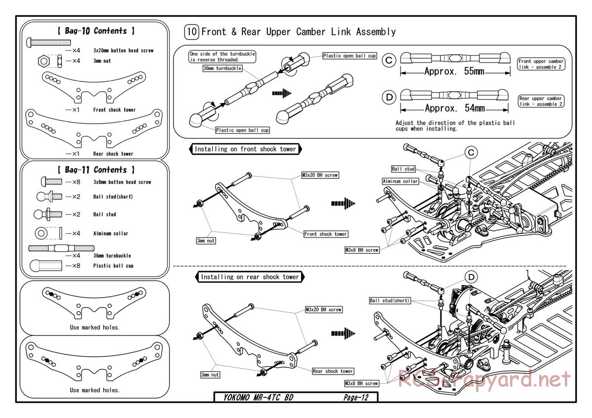 Yokomo - MR-4TC BD - Manual - Page 10