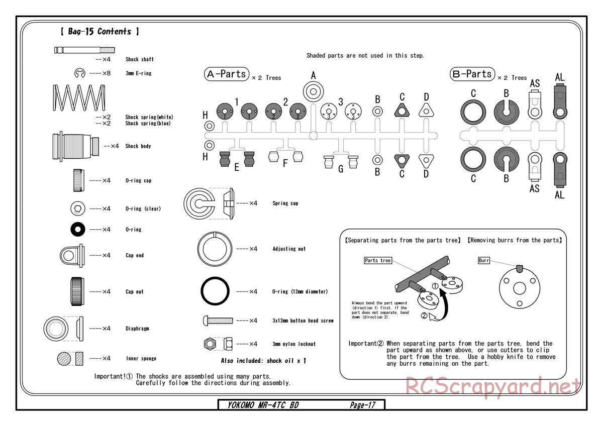 Yokomo - MR-4TC BD - Manual - Page 15