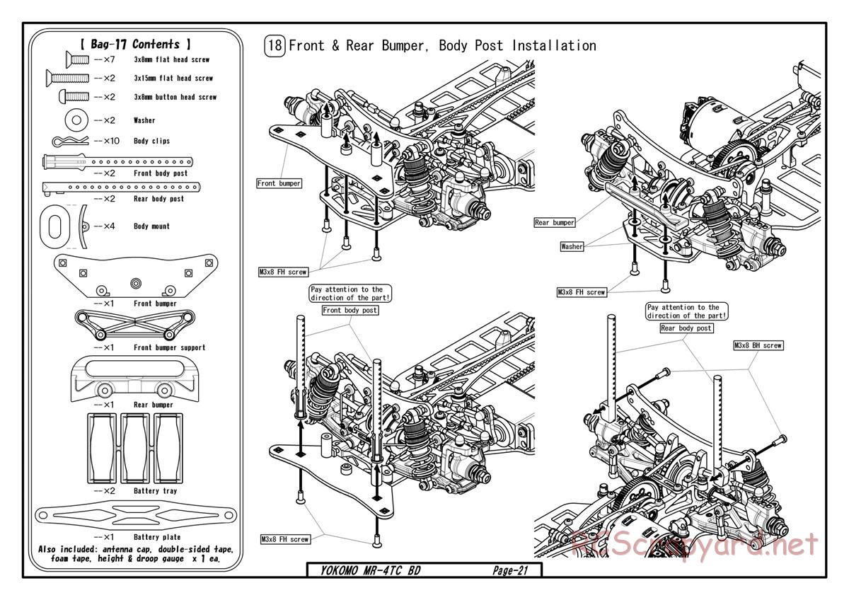 Yokomo - MR-4TC BD - Manual - Page 19