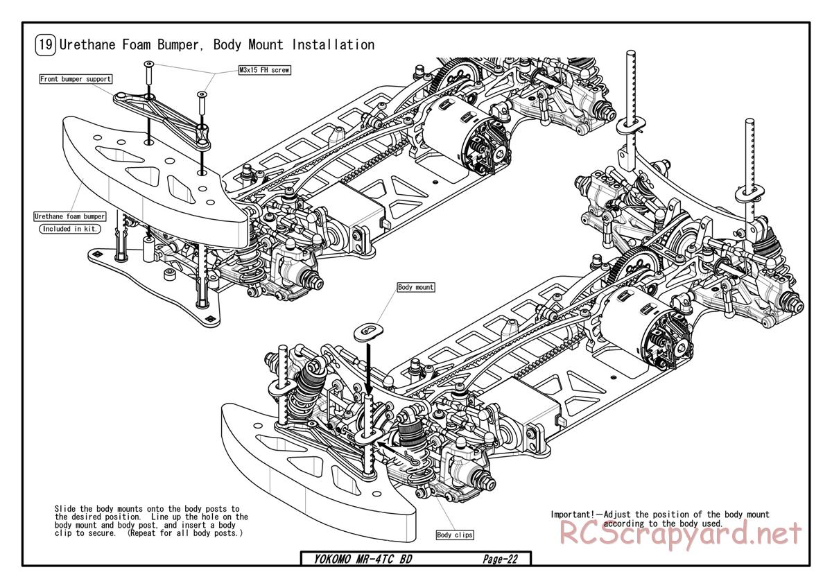 Yokomo - MR-4TC BD - Manual - Page 20