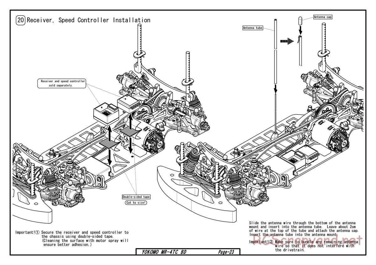 Yokomo - MR-4TC BD - Manual - Page 21