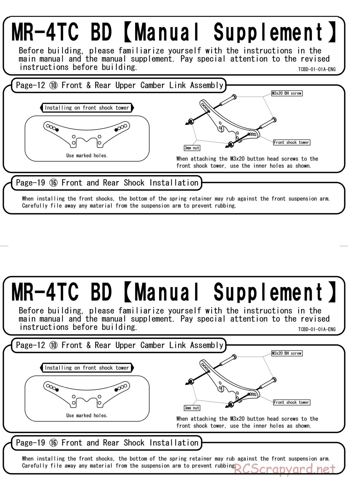 Yokomo - MR-4TC BD - Manual - Page 25