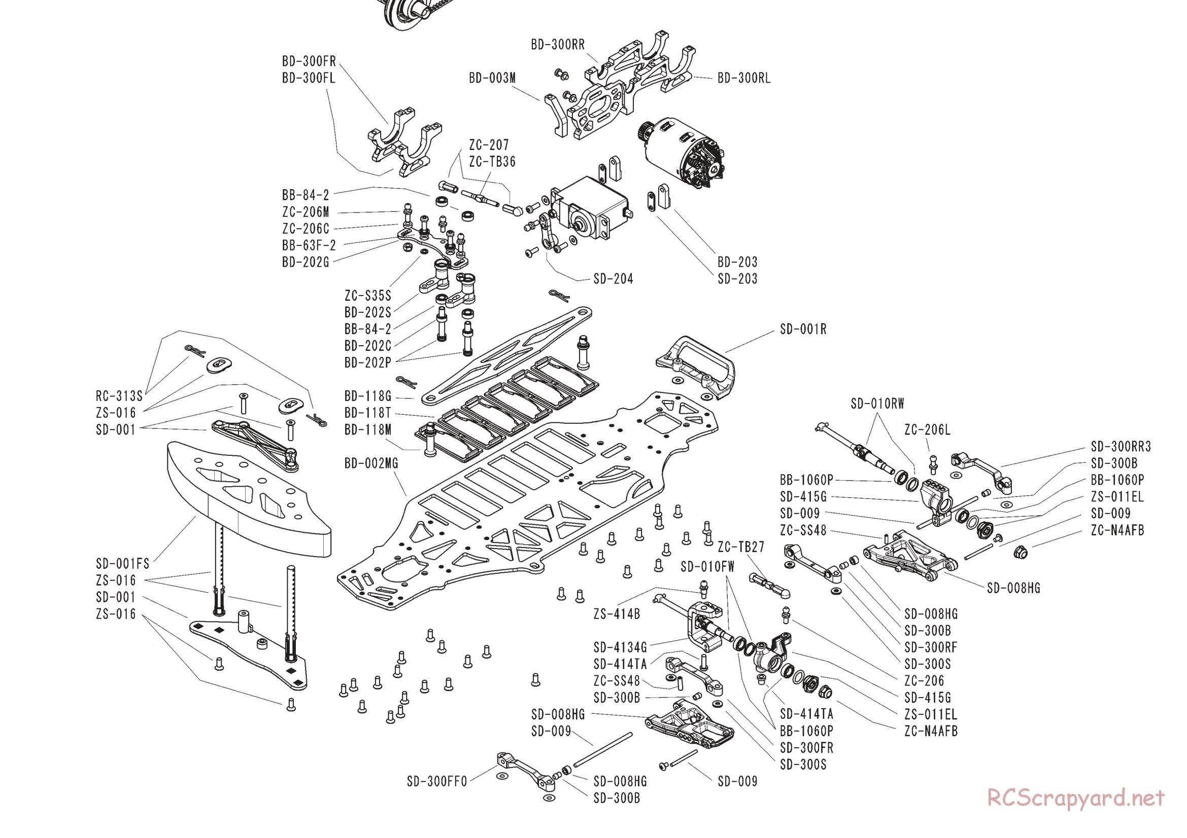 Yokomo - MR-4TC BD - Exploded Views - Page 2