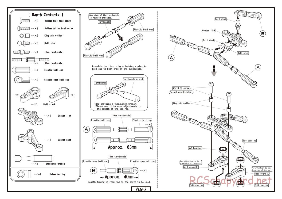 Yokomo - MR-4TC BD7 ver.RS - Manual - Page 9