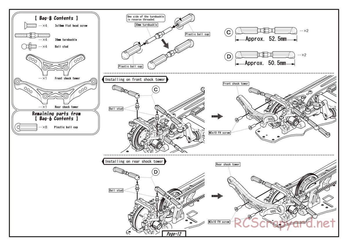 Yokomo - MR-4TC BD7 ver.RS - Manual - Page 12